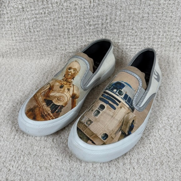 Sperry Star Wars R2-D2 C-3PO Slip On Shoes Men's Size 7.5M STS17649 - Picture 1 of 9